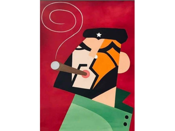 Chào bán tranh chân dung Che Guevara ủng hộ xây đền thờ Kẻ Gỗ